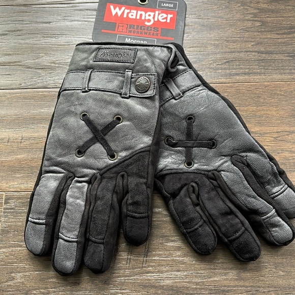 Wrangler Riggs Workwear Morgan Goat Leather insulated suede Palm durable gloves - Picture 1 of 11